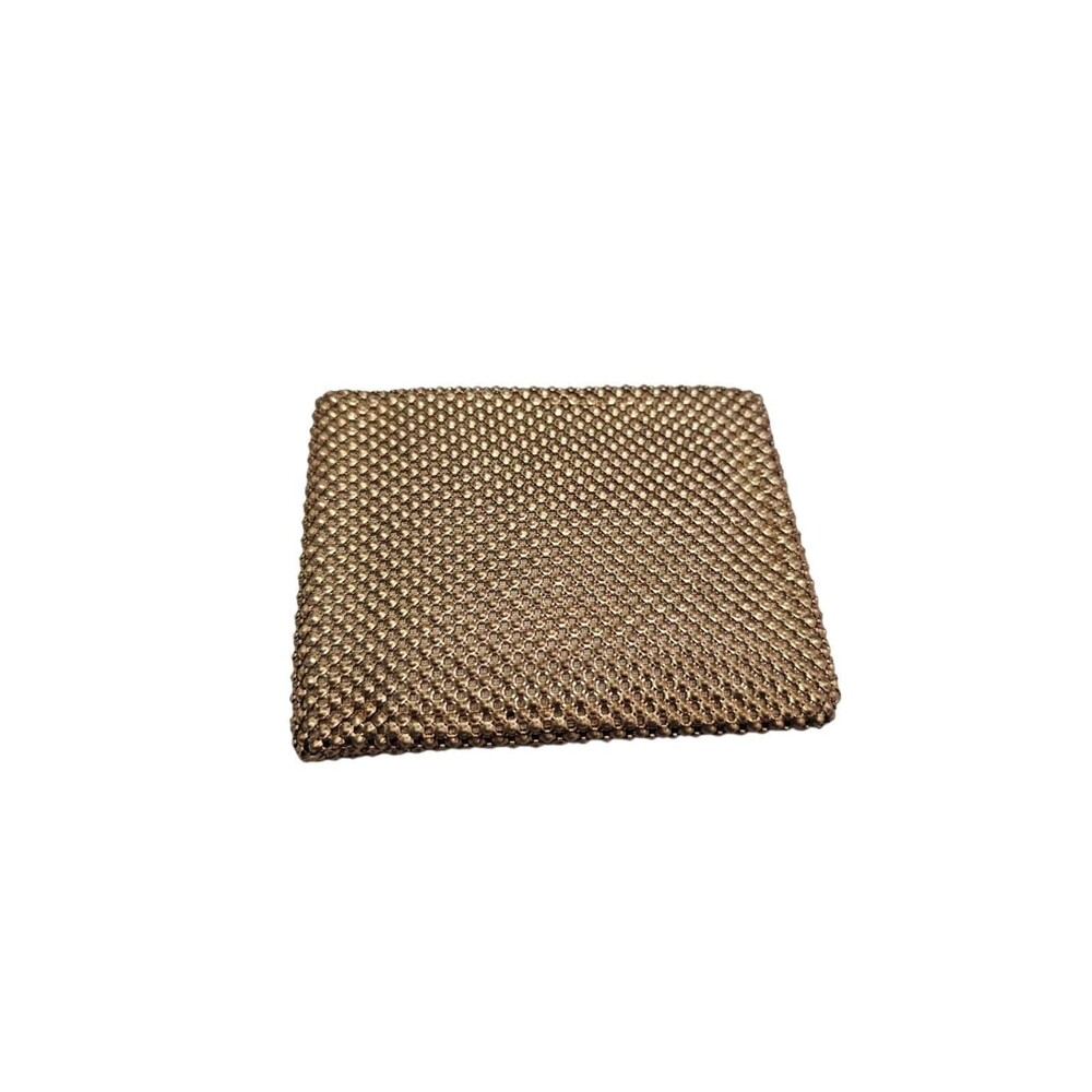 Vintage Hand-Knit Gold Mesh Bi-Fold Wallet from Whiting & Davis